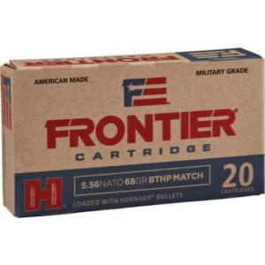 Hornady Frontier Rifle Ammunition 5.56X45 NATO 68 gr BTHP-MATCH 2960 fps 20/ct