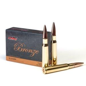PMC Bronze Rifle Ammunition .50 BMG 660 gr FMJBT 10/ct
