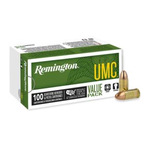 Remington UMC Handgun Ammunition 9mm Luger 115 gr FMJ 1145 fps 100/ct