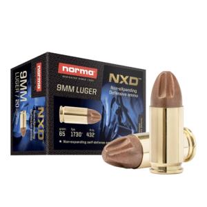 Norma NXD Handgun Ammunition 9mm Luger 65gr NXD 1730 fps 20/ct