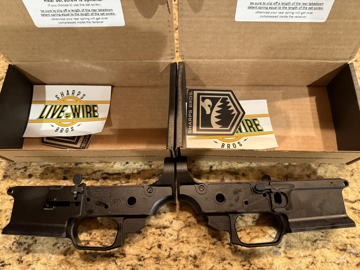 SHARPS BROS LIVEWIRE AR-15 STRIPPED LOWER